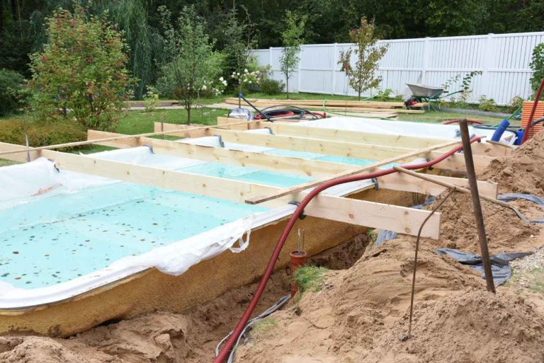 installation piscine creusée